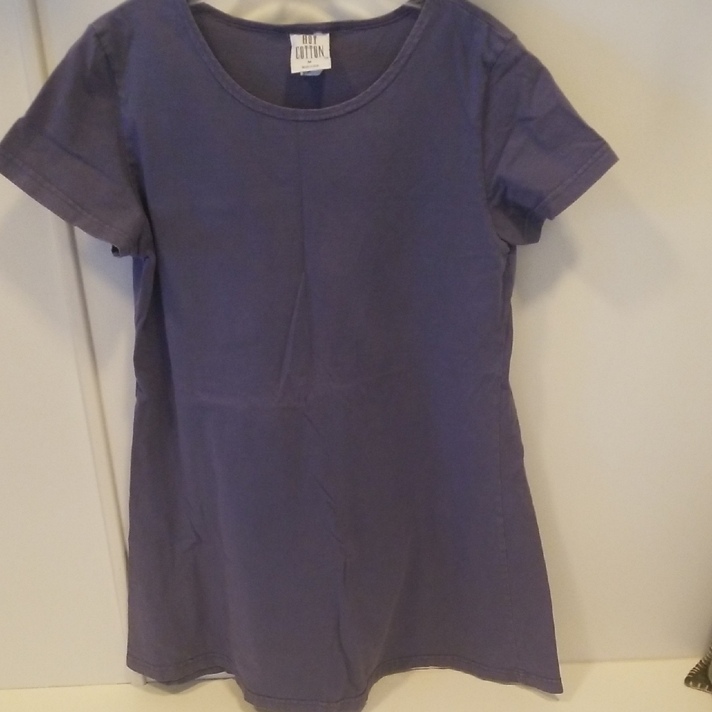 Hot Cotton Faded Blue Dress